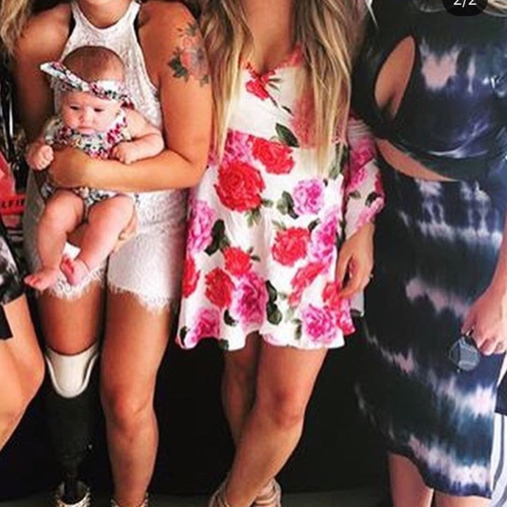 Floral wrap dress